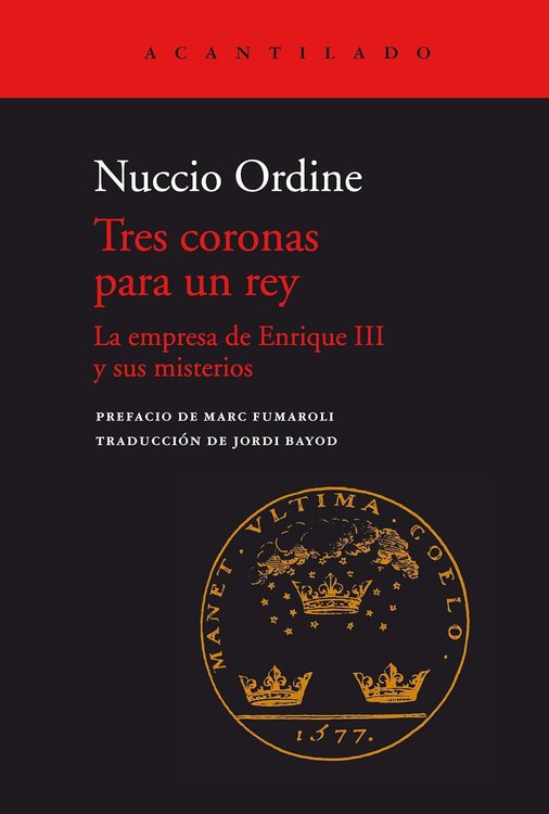 Imagen de Tres coronas para un rey / Nuccio Ordine