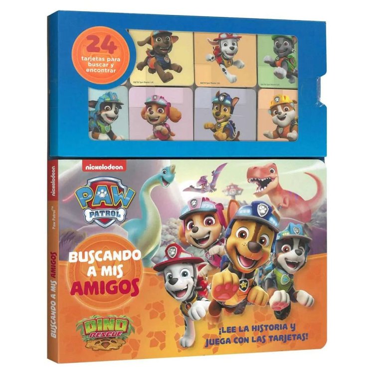 Imagen de PAW PATROL DINO RESCUE - BUSCANDO A MIS AMIGOS (LIBRO Y CARTAS)