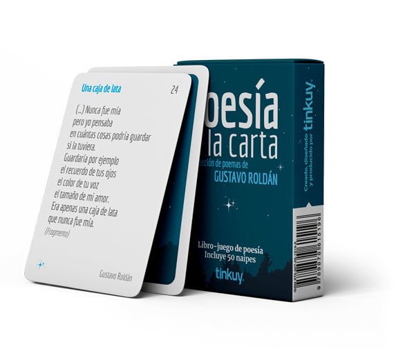 Imagen de POESÍA A LA CARTA DE GUSTAVO ROLDÁN - JUEGO LITERARIO / TINKUY
