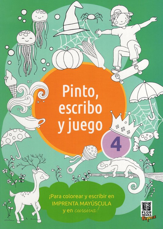 Imagen de PINTO, ESCRIBO Y JUEGO 4 / FLOR NEGRA PEQUES