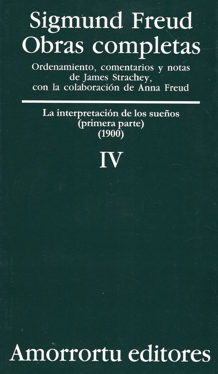 Imagen de OBRAS COMPLETAS IV / SIGMUND FREUD