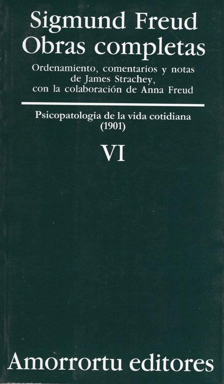 Imagen de OBRAS COMPLETAS VI / SIGMUND FREUD