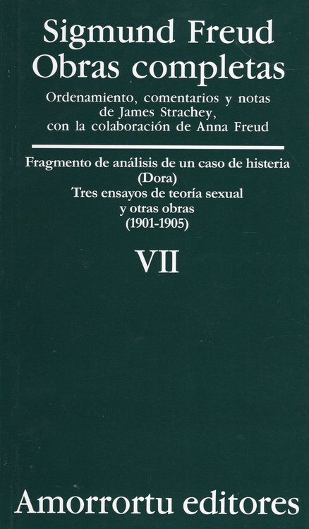 Imagen de OBRAS COMPLETAS VII / SIGMUND FREUD
