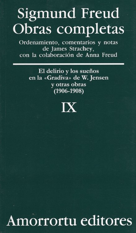 Imagen de OBRAS COMPLETAS IX / SIGMUND FREUD