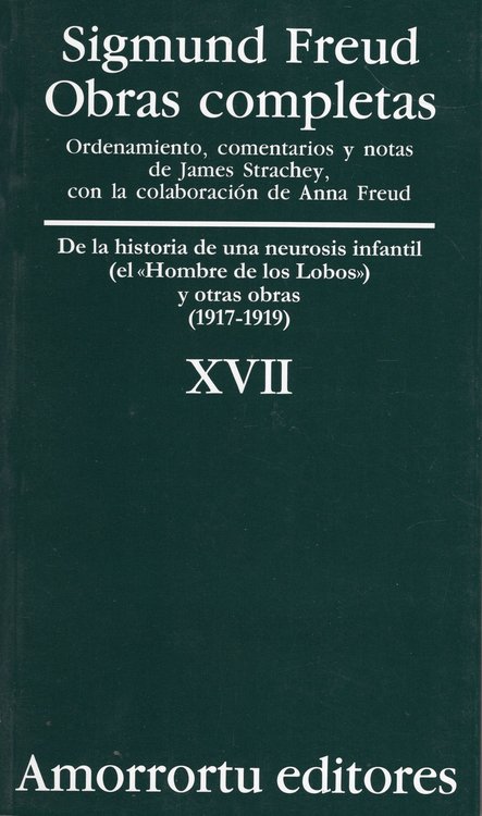 Imagen de OBRAS COMPLETAS XVII / SIGMUND FREUD