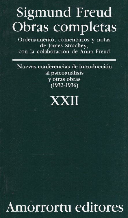 Imagen de OBRAS COMPLETAS XXII / SIGMUND FREUD