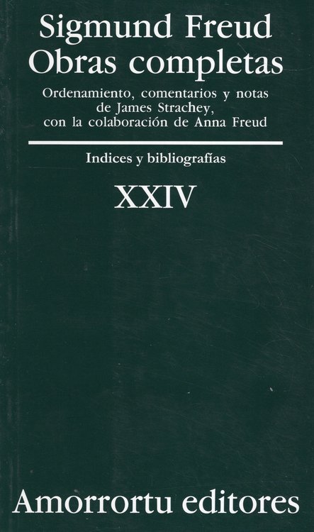 Imagen de OBRAS COMPLETAS XXIV / SIGMUND FREUD