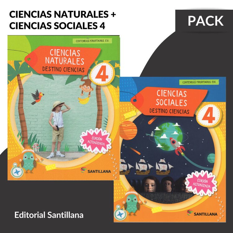 Imagen de CIENCIAS NATURALES & CIENCIAS SOCIALES 4 - DESTINO CIENCIAS / SANTILLANA
