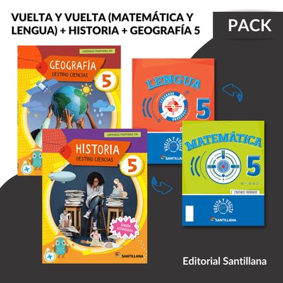 Imagen de VUELTA Y VUELTA, HISTORIA & GEOGRAFIA 5 - DESTINO CIENCIAS / SANTILLANA