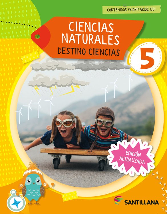Imagen de VUELTA Y VUELTA, HISTORIA, GEOGRAFIA & CIENCIAS NATURALES 5 - DESTINO CIENCIAS / SANTILLANA