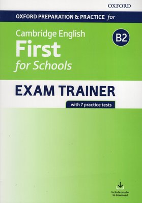 Imagen de Cambridge English B2 First For Schools Exam Trainer (Without Key) / Oxford