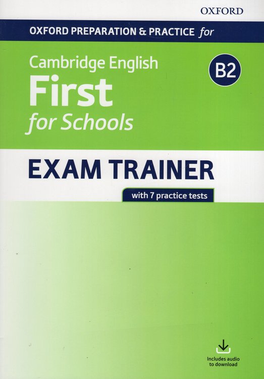 Imagen de Cambridge English B2 First For Schools Exam Trainer (Without Key) / Oxford