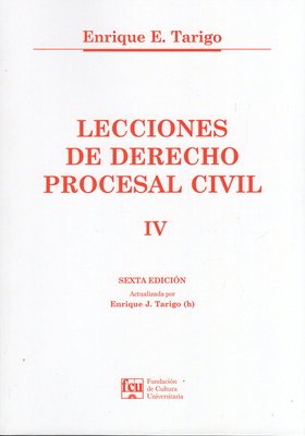 Imagen de Lecciones De Derecho Procesal Civil. Tomo 4 / Enrique Tarigo