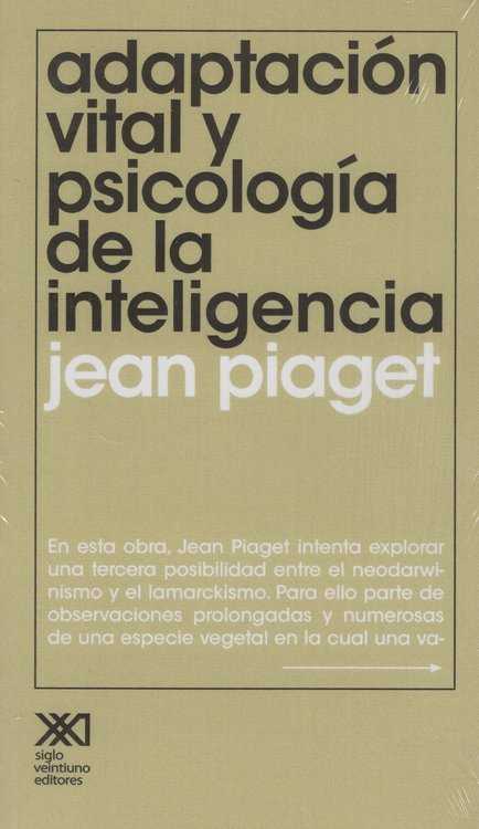Imagen de ADAPTACIÓN VITAL Y PSICOLOGÍA DE LA INTELIGENCIA / JEAN PIAGET