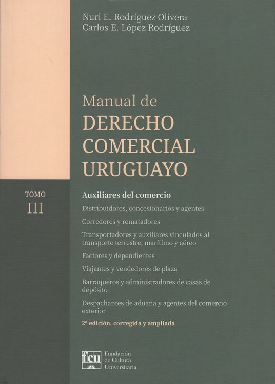 Imagen de Manual de Derecho Comercial Uruguayo - Tomo 3