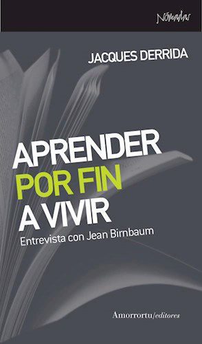 Imagen de APRENDER POR FIN A VIVIR / JACQUES DERRIDA