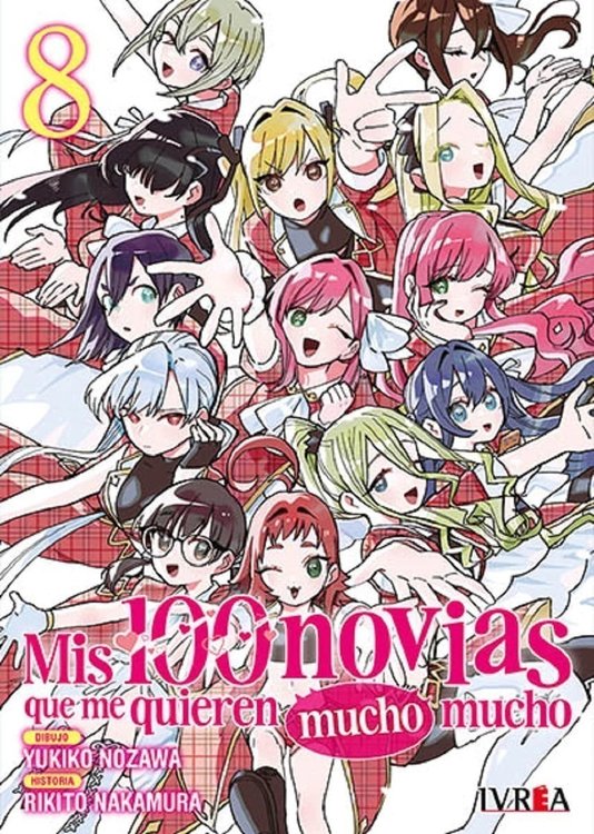 Imagen de Mis 100 novias que me quieren mucho mucho 08 - Rikito Nakamura / Ivrea
