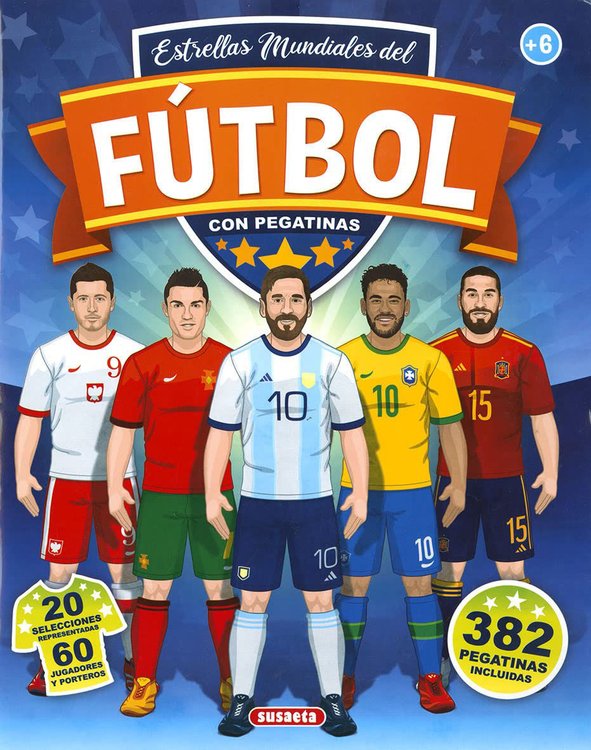 Imagen de ESTRELLAS MUNDIALES DEL FUTBOL (CON PEGATINAS) / SUSAETA