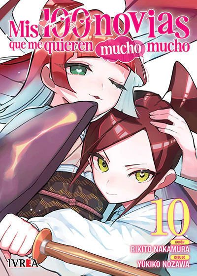 Imagen de Mis 100 novias que me quieren mucho mucho 10 - Rikito Nakamura / Ivrea