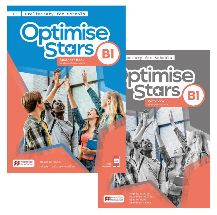 Imagen de OPTIMISE STARS B1 PRELIMINARY FOR SCHOOLS / STUDENT'S BOOK + WORKBOOK / MACMILLAN