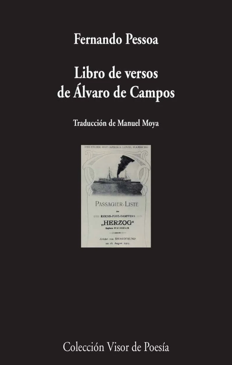Imagen de LIBRO DE VERSOS DE ÁLVARO DE CAMPOS / FERNANDO PESSOA
