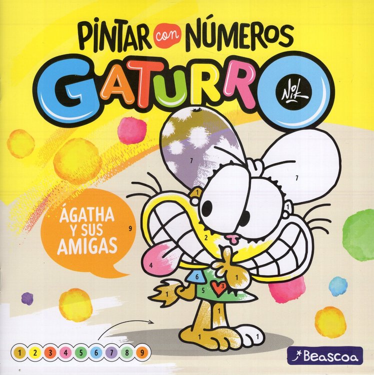 Imagen de PINTAR CON NÚMEROS GATURRO: Ágatha y sus amigas