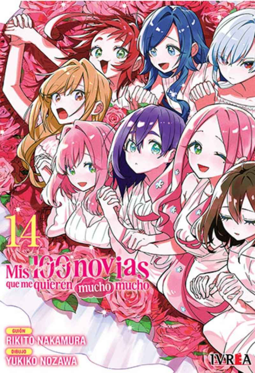 Imagen de Mis 100 novias que me quieren mucho mucho 14 - Rikito Nakamura / Ivrea