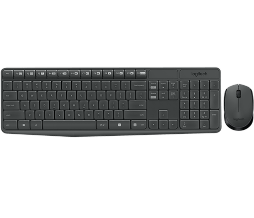 Imagen de Kit Logitech Teclado y Mouse MK235 en Español