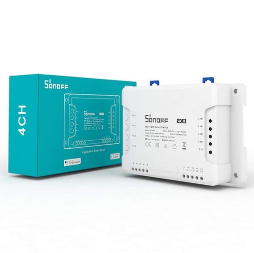 Imagen de Sonoff 4CHR3 Interruptor Inteligente WiFi 4 Canales