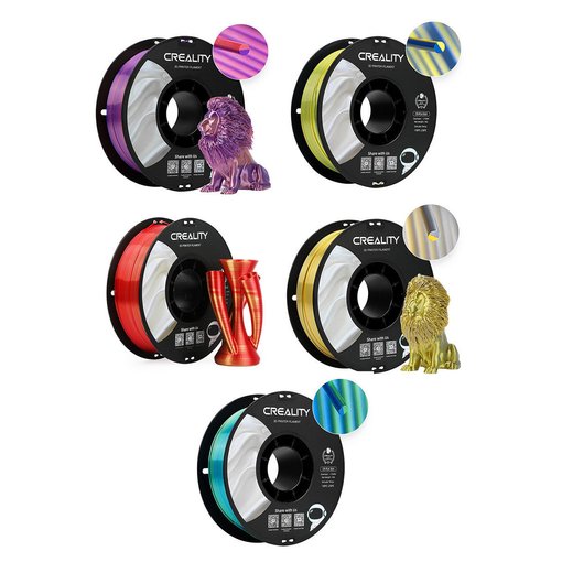 Imagen de Filamento PLA Silk Seda Dual Creality 1kg 1.75mm