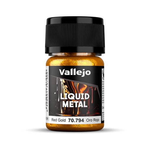 Imagen de Vallejo Pintura Liquid Metal Oro Rojo 35 ml.