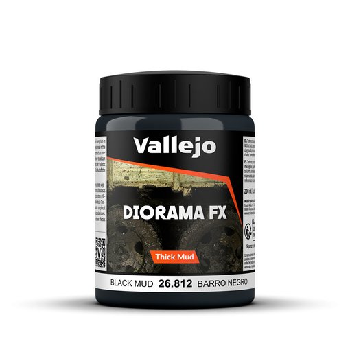 Imagen de Vallejo Diorama Effects Barro Negro Denso 200 ml