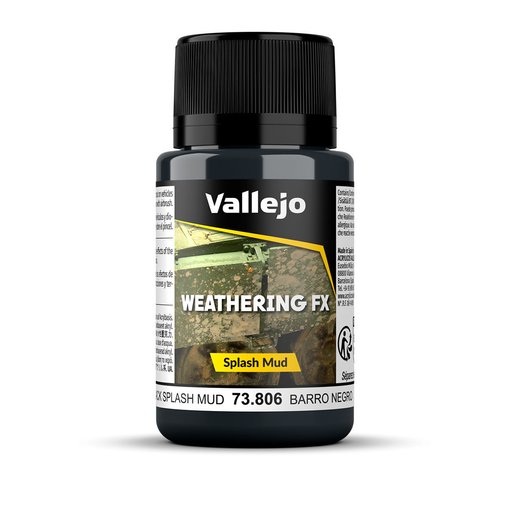 Imagen de Weathering FX Vallejo Salpicaduras Barro Negro 73.806 40 ml