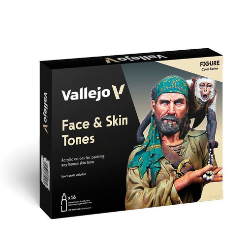 Imagen de Vallejo Pinturas Figure Set Face & Skin Tones (16 x 18 ml)