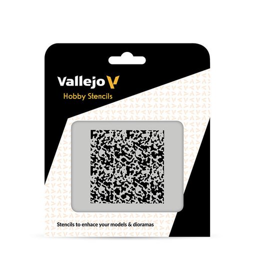 Imagen de Stencil Vallejo Pintura Desgastada 1/72 ST-AIR002 125x125 mm