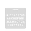 Imagen de Stencil Vallejo Alfabeto de Estampación ST-LET002 125x125 mm