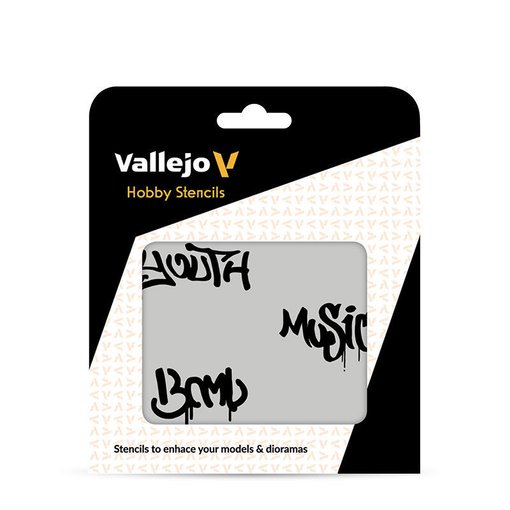 Imagen de Stencil Vallejo Grafiti Callejero N.º 1 ST-LET003 125x125 mm