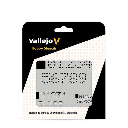 Imagen de Stencil Vallejo Números Digitales ST-SF004 125x125 mm