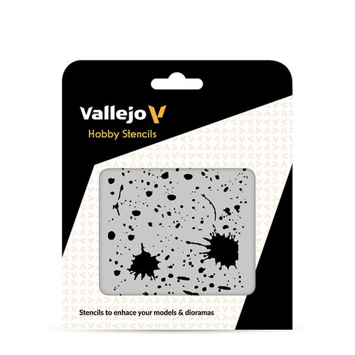 Imagen de Stencil Vallejo Salpicaduras y Manchas ST-TX003 125x125 mm