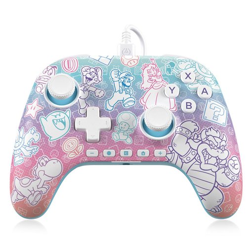 Imagen de Joystick Cableado Power A Advantage Mushroom Kingdom