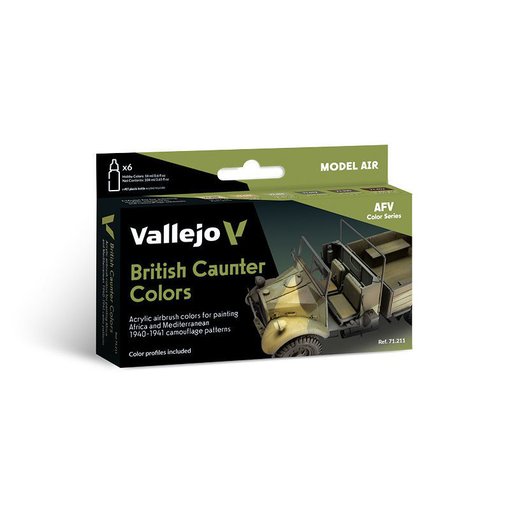 Imagen de Set Vallejo Model Air Camuflaje Caunter 71.211 (6 x 18 ml)