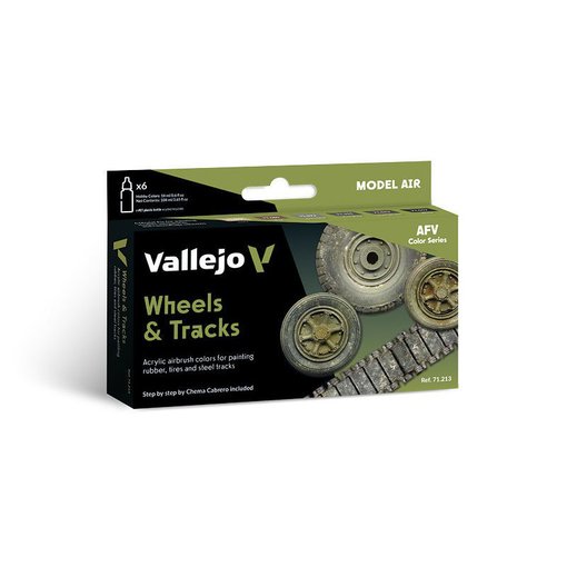 Imagen de Set Vallejo Model Air Wheels & Tracks 71.213 (6 x 18 ml)