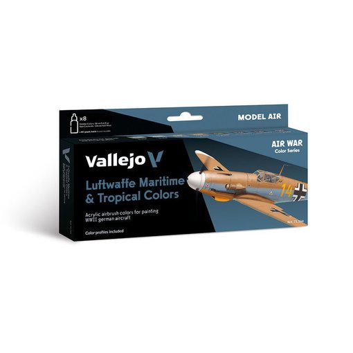 Imagen de Set Vallejo Model Air Luftwaffe Maritime & Tropical 71.164