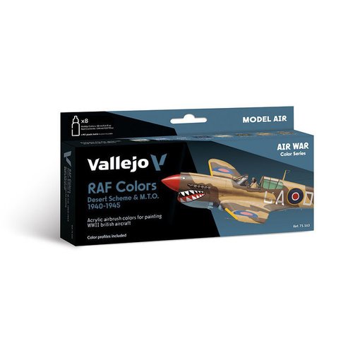 Imagen de Set Vallejo Model Air RAF Desert y MTO 71.163 (8 x 18 ml)