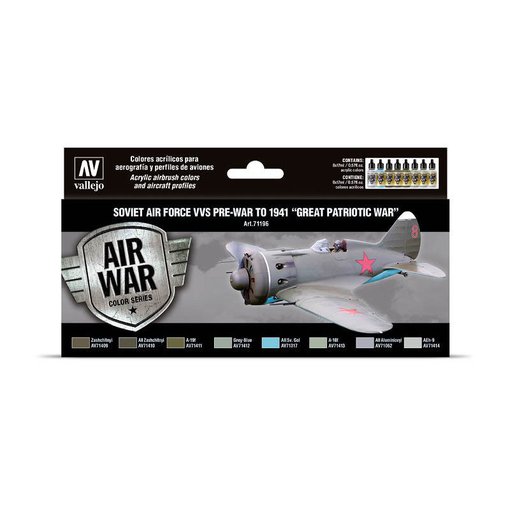 Imagen de Vallejo Air War Set Soviet Air Force VVS pre-war to 41 8un