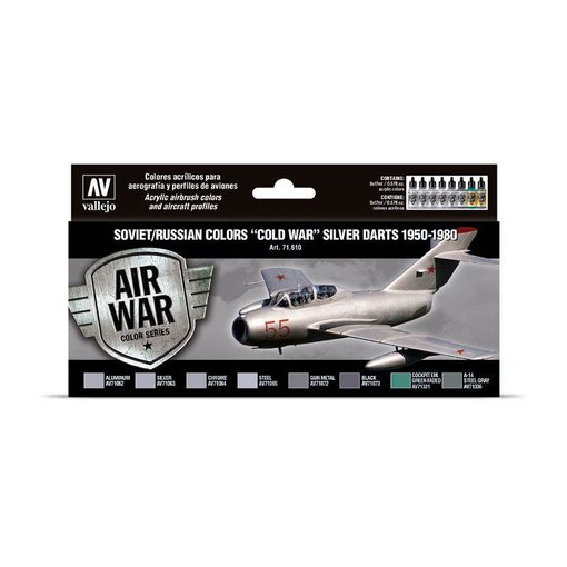 Imagen de Vallejo Air War Set Soviet/Russian Cold War Silver 8un