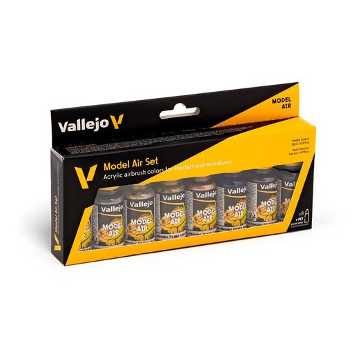 Imagen de Vallejo Pinturas Effects Set Colores Metálicos (8 x 18 ml)