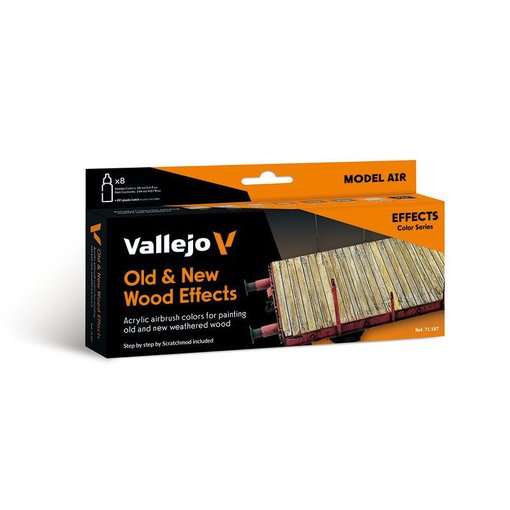 Imagen de Vallejo Effects Set Madera Nueva y Vieja (8 x 18 ml)