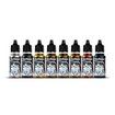 Imagen de Vallejo Pinturas Effects Set Metallic Colors (8 x 18 ml)