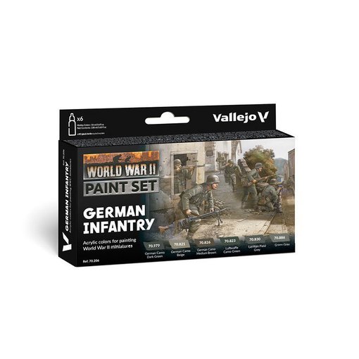 Imagen de Vallejo Pinturas Wargames Set German Infantry (6 x 18 ml)